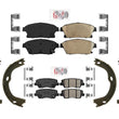 AME Front Rear Disc Brake Pads Parking for Cadillac ATS 14-18 w/ 321MM F Rotors