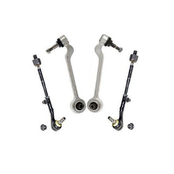 Front Lower Rearward Control Arms & Tie Rods For 2008 2009 2013 BMW 128i 135i