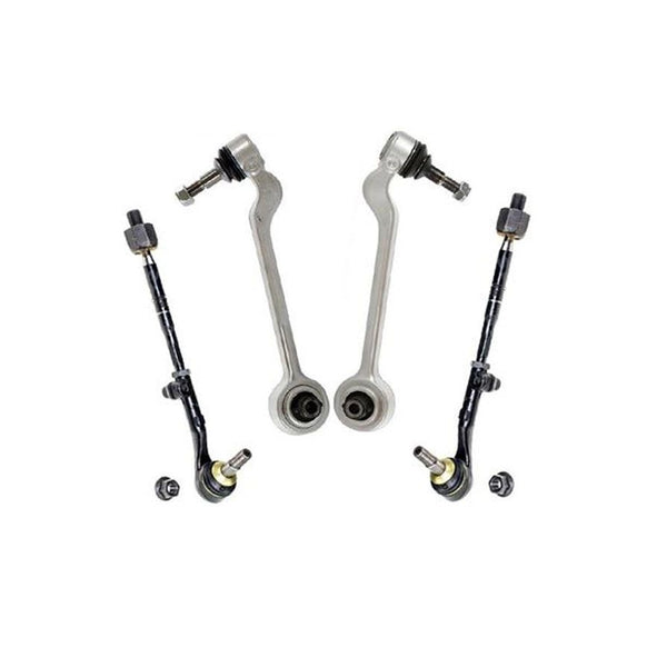 Front Lower Rearward Control Arms & Tie Rods For 2008 2009 2013 BMW 128i 135i