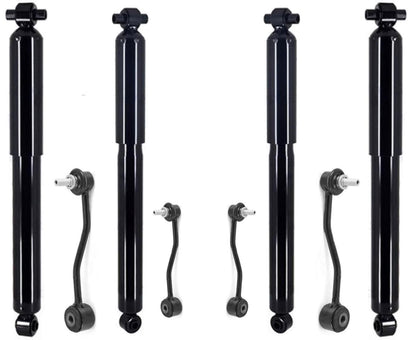 Front & Rear Shocks Absorber Front & Rear Links For Jeep Wrangler 2.0L 2018-2025