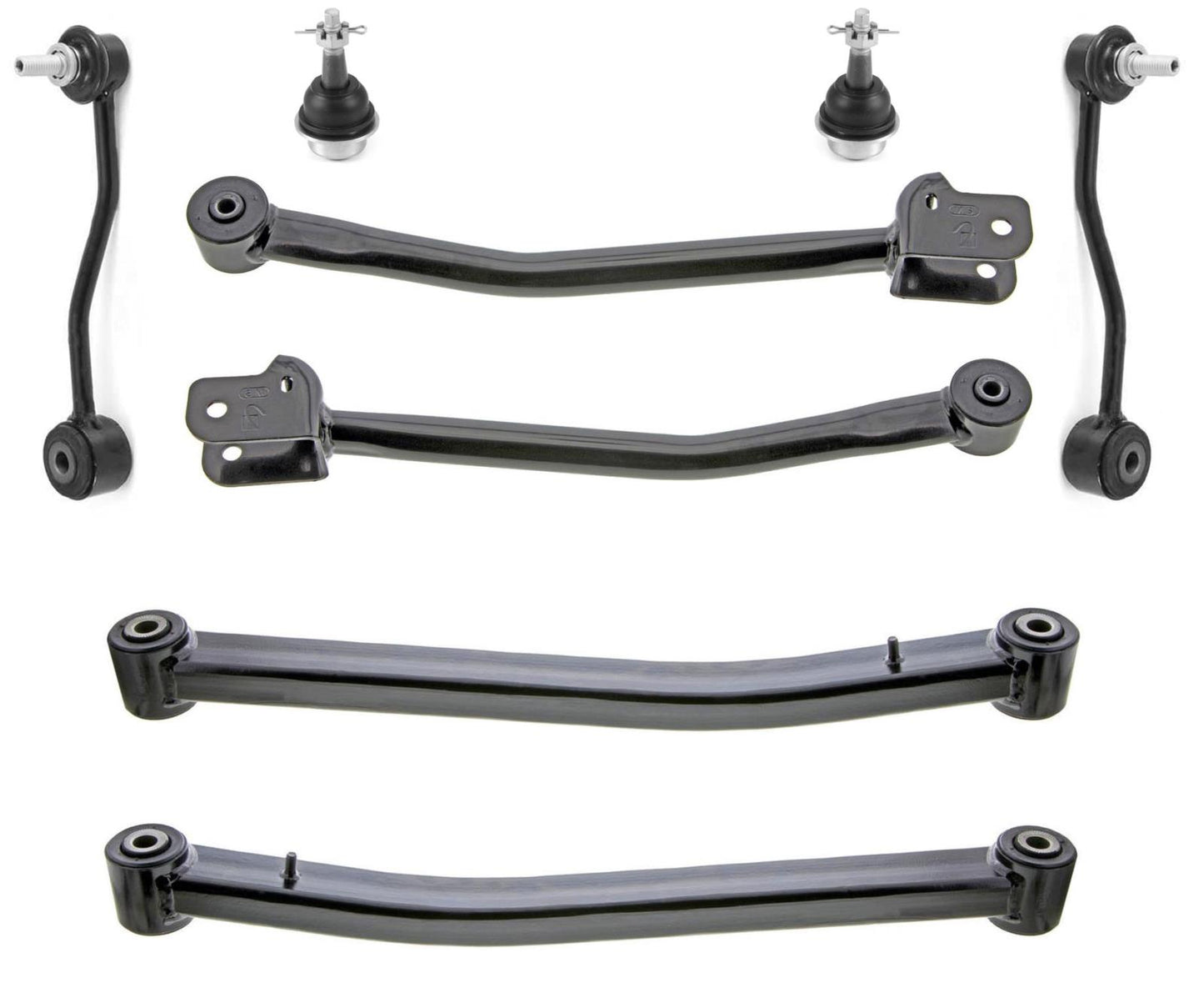 Front Upper & Lower Arms Lower Ball Joints & Links For Jeep Wrangler 2018-2022