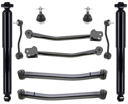 Front Shocks Control Arms Ball Joints & Links For Jeep Wrangler 2.0L 2018-2024