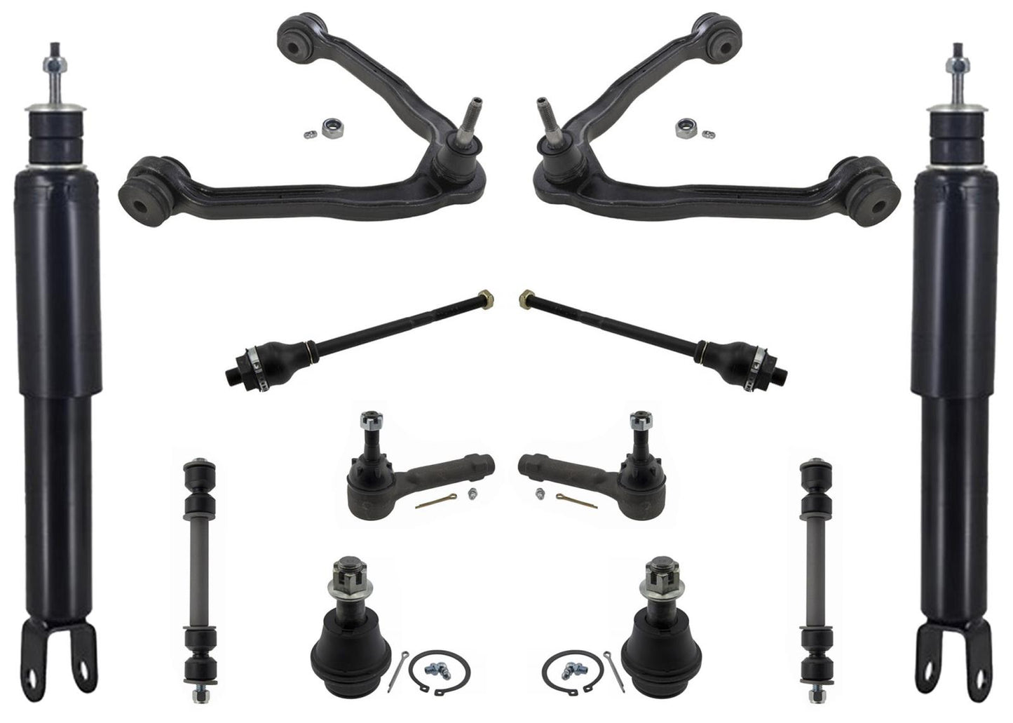 (2) Amortiguadores delanteros electrónicos Monroe 40044 con kit de chasis Tahoe Yukon Escalade