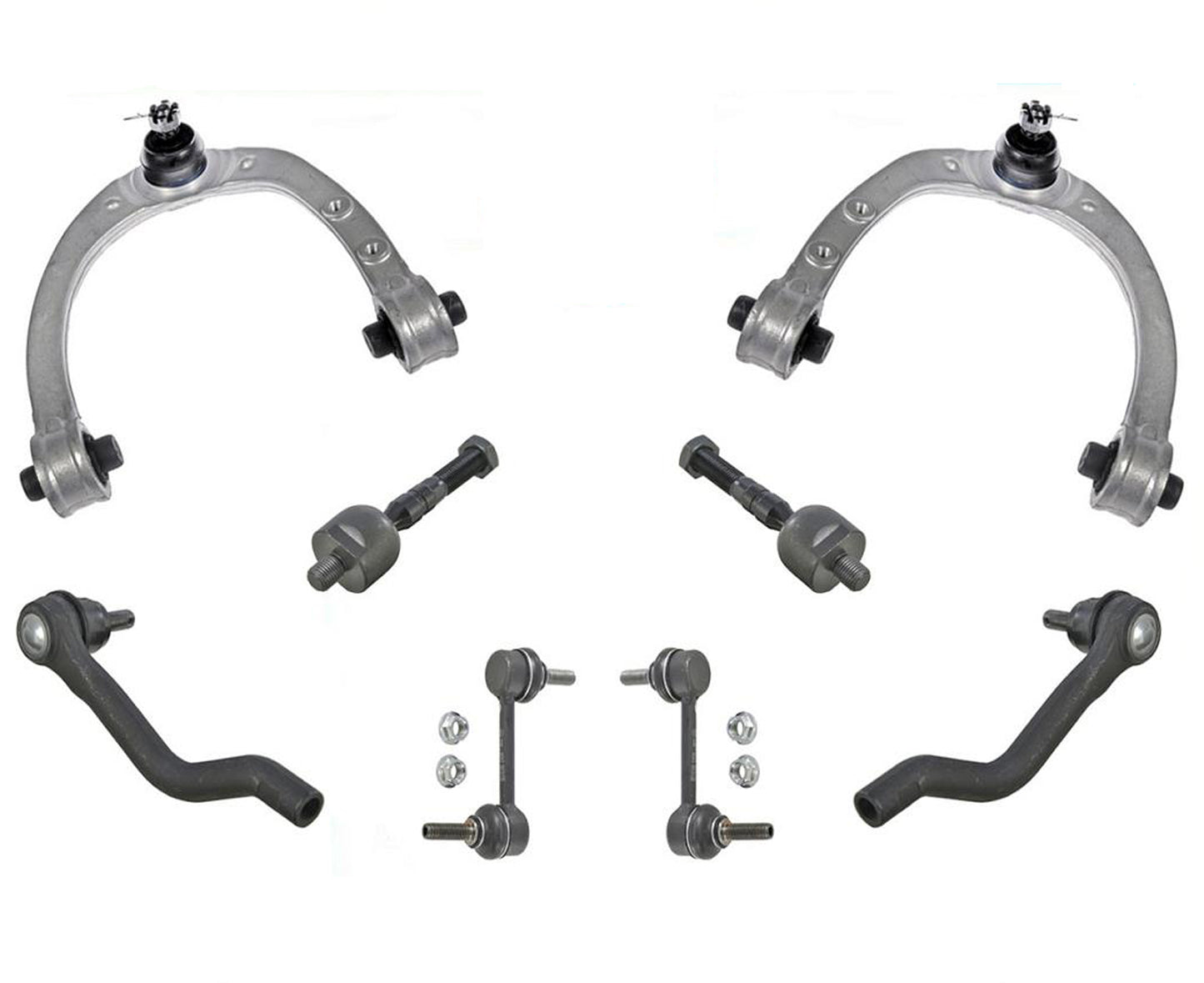 Brazos de control superiores delanteros, varillas de amarre interiores y exteriores, enlaces de barra estabilizadora para Acura RL 05-12