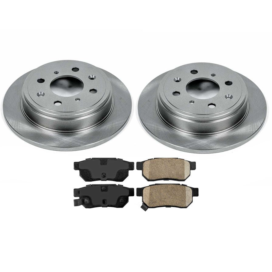 Fits Honda Civic Si 92-95 for Acura Integra 95-01 Rear Rotor & Brake Pads Kit