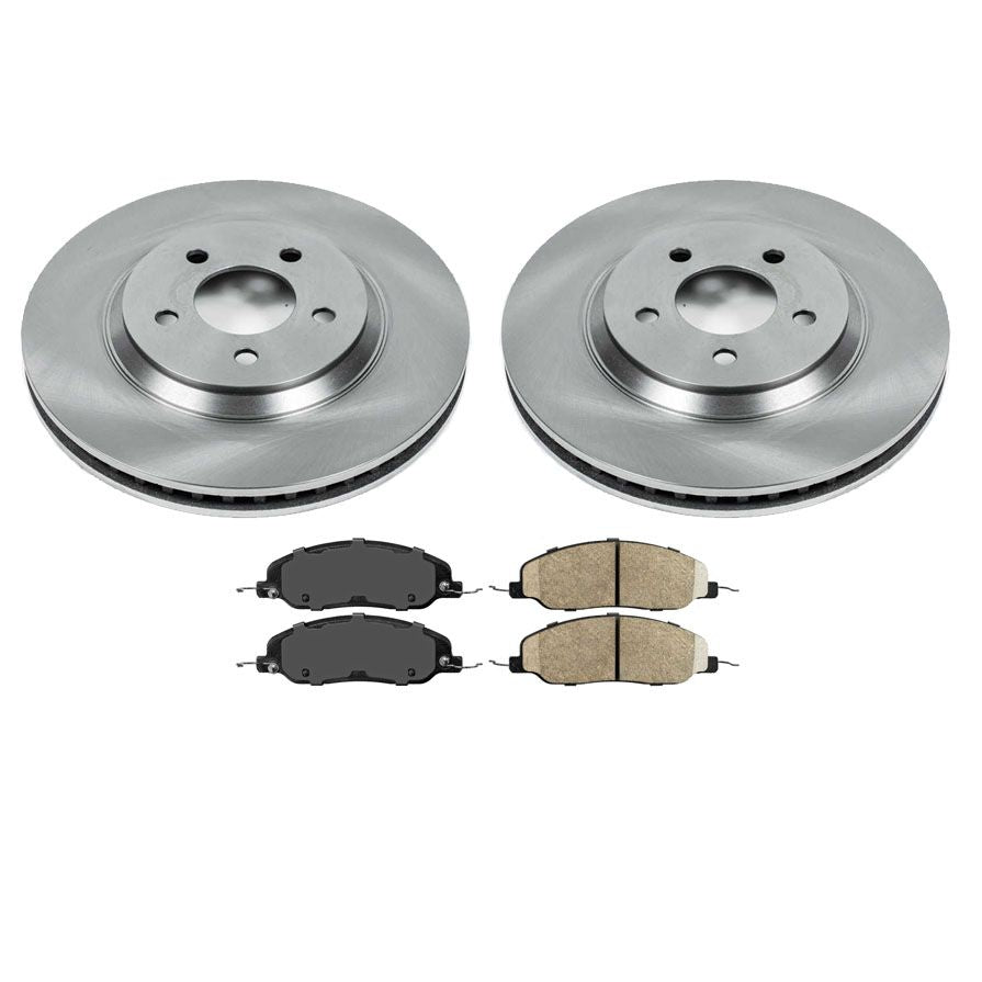 Front Brake Rotors & Brake Pads For Ford Mustang 4.6L 2005 2006 2007 2008 2010