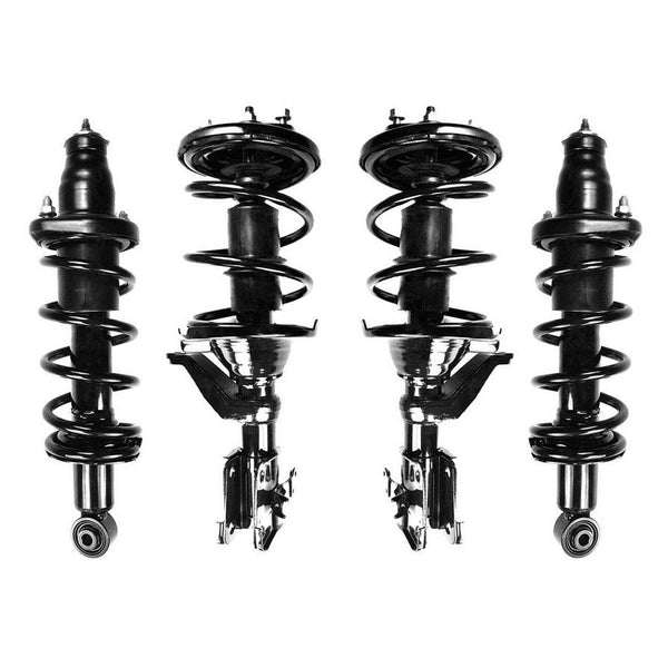 2001-02 Fits Honda Civic (4) Front & Rear Quick Spring Strut and Mount