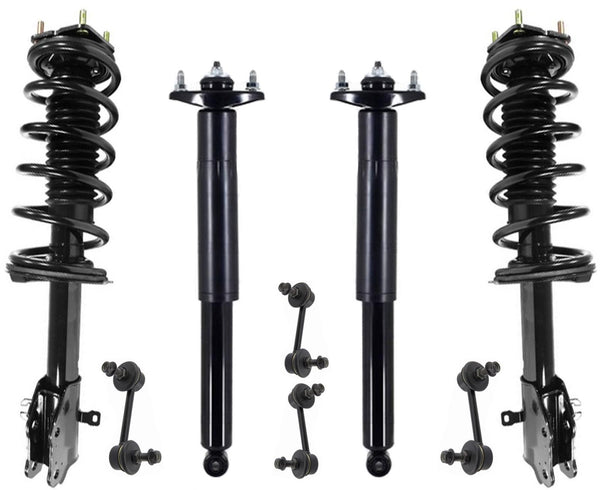 Front Struts Assembly Rear Complete Shocks & Sway Bar Links Mazda CX-7 2007-12