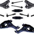 Frnt Upper & Lower Arms Tie Rods & Links For Durango 2000-2003 Rear Wheel Drive