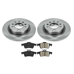 06-09 Solstice 07-10 Sky (2) Rear Brake Rotors & Ceramic Pads 55116 CD1095