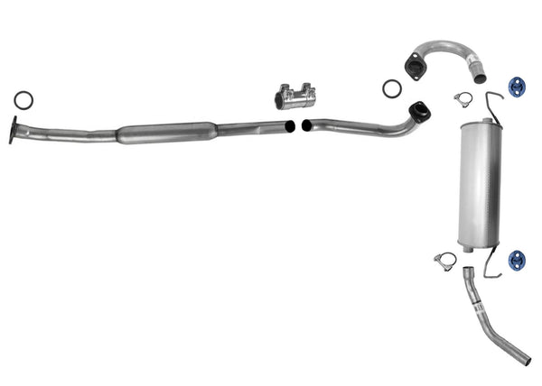 Exhaust System Pipe Resonator Muffler Tail pipe For Toyota Rav4 98 99 2000 4Door