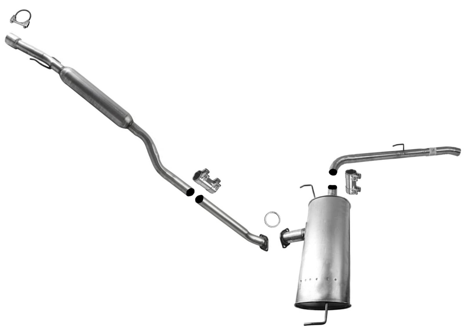 Front Wheel Drive Resonator Pipe Muffler Tail Pipe for Toyota Sienna 2004-2010