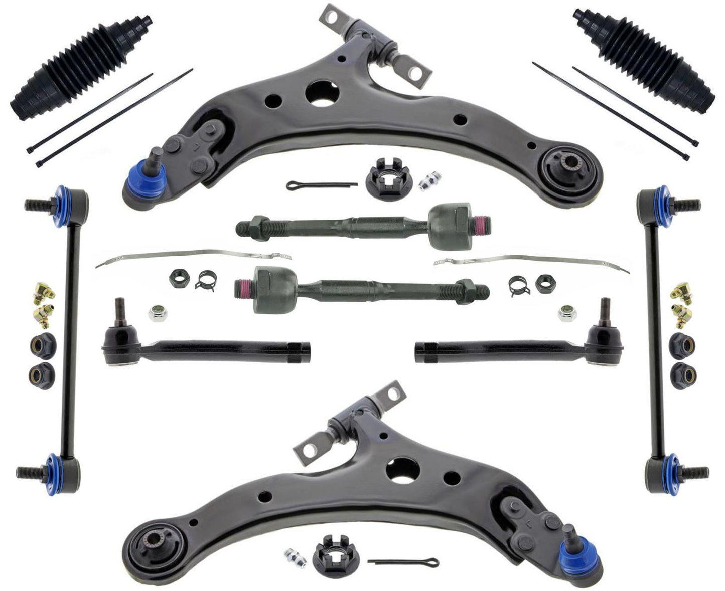 Mevotech Lower Control Arms Ball Joint Tie Rods & Links For Toyota Camry 12-17