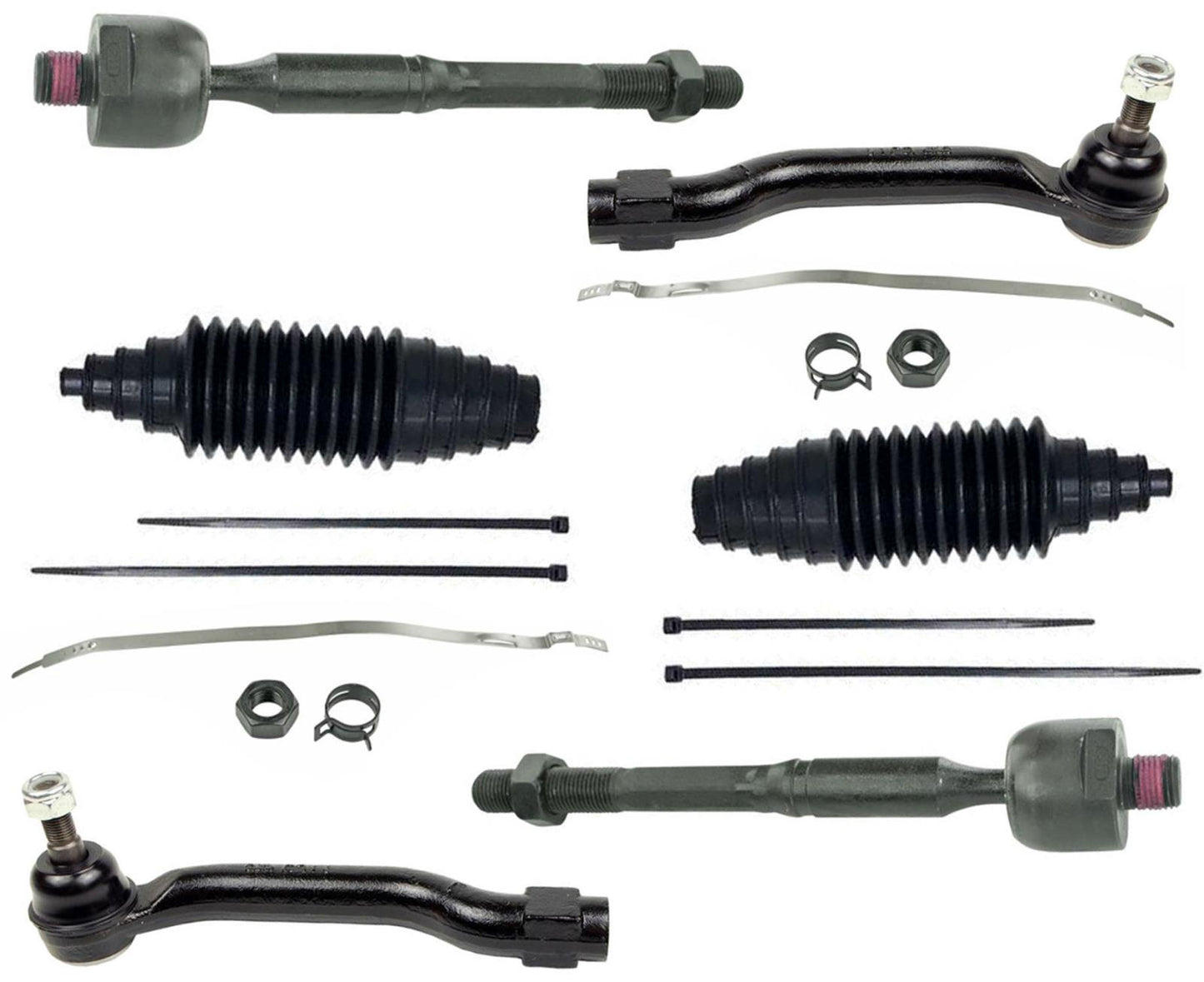 Mevotech Left & Right Inner & Outer Tie Rods & Boots For Lexus ES350 2013-2018