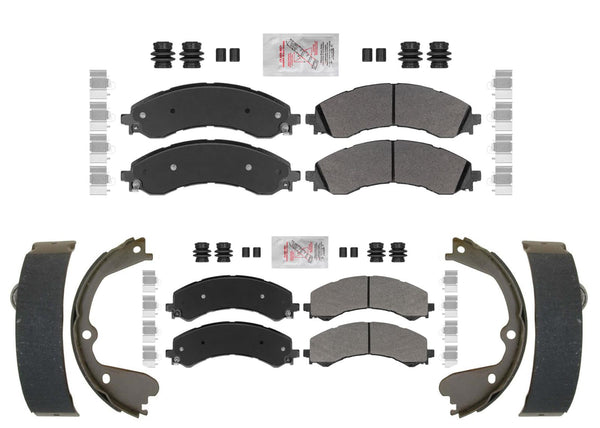 Fleet Duty Disc Brake Pads Parking Shoe Set for GMC Express Van 4500 2021-2024