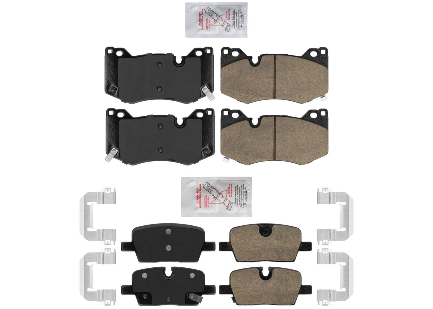 AmeriBrake Front Rear Ceramic Pads for Cadillac CT4 CT5 2020 2021 2022 2023
