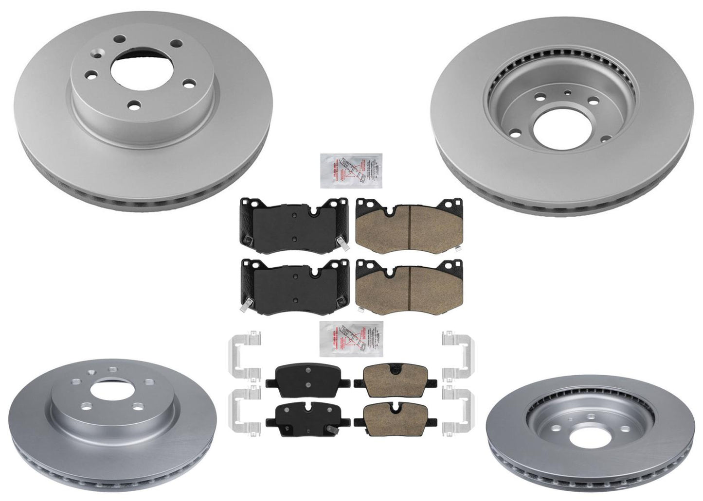 Front Rear Disc Brake Rotors & Ceramic Pads for 2020 2021 2022 2023 Cadillac CT4