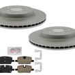 Rear Disc Brake Rotors & Ceramic Pads for Cadillac CT4 2020 2021 2022 2023