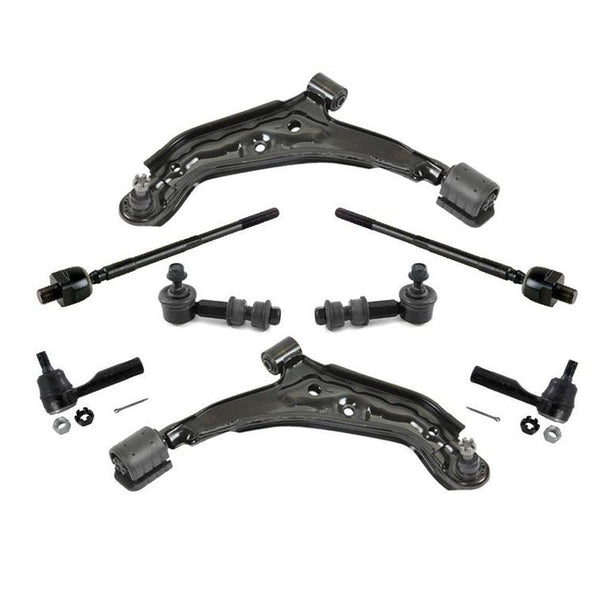 Control Arms Sway Bar Links Tie Rods for Nissan 200SX 95-99 with Power Steering