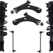 Front Struts Control Arms & Links For Compass 2017-21 W/ 6 Speed Transmission