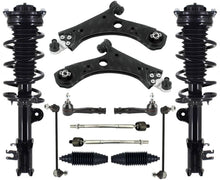 Front Struts Arms Tie Rods & Links For Compass 2017-21 W/ 6 Speed Transmission