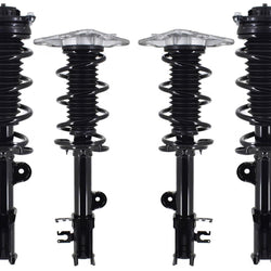 Front & Rear Complete Struts For Jeep Compass 17-21 FWD W/ 6 Speed Transmission