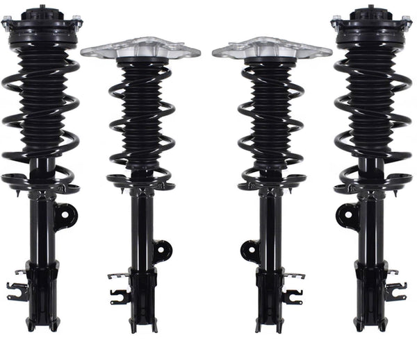 Front & Rear Complete Struts For Jeep Compass 17-21 FWD W/ 6 Speed Transmission