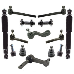 94-96 Dodge Ram 1500 4X2 2 Wheel Drive Ball Joints Tie Rods Shocks Master 14pc