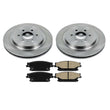 100% New Rear Brake Rotors With Ceramic Brake Pad 3pc for Cadillac SRX 04-09