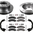 Disc Brake Rotors Pads Parking Shoe Set for GMC Express Van 4500 2021-2024