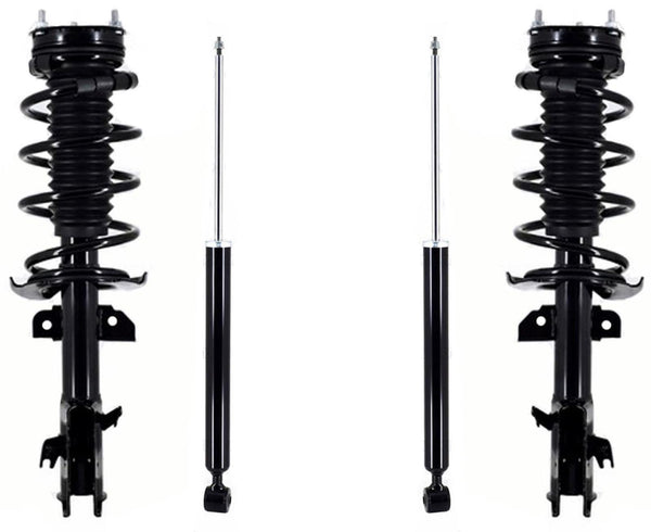 Front Complete Struts Assembly & Rear Shocks Absorber For Mazda 2 2011-2014