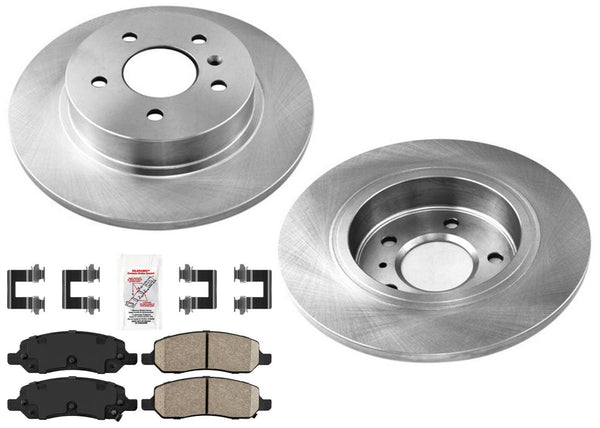 Performance Coated Disc Brake Rotors Ceramic Pads For Buick Lucerne V6 V8 06-11