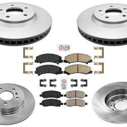 Performance Coated Disc Brake Rotors Ceramic Pads For Buick Lucerne V6 06-11