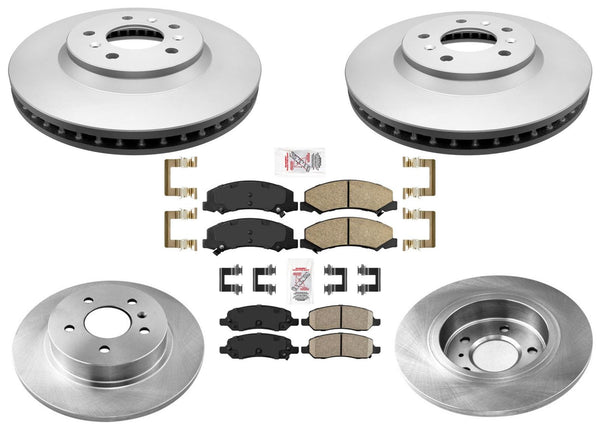 Performance Coated Disc Brake Rotors Ceramic Pads For Buick Lucerne V6 06-11