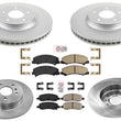 Improv Performance Coated Disc Brake Rotors Ceramic Pads For Cadillac DTS 06-11