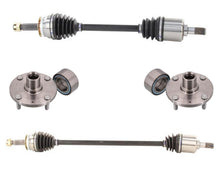 Front Wheel Hub Bearings & CV Axles For Kia Spectra 2.0L 04-06 Automatic Trans