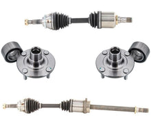 Front CV Axles & Wheel Hub Bearing Kit For Nissan Sentra 2.5L SE-R 2002 2003 2004 2005 2006