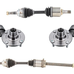 Front CV Axles & Wheel Hub Bearing Kit For Nissan Sentra 2.5L SE-R 02-06
