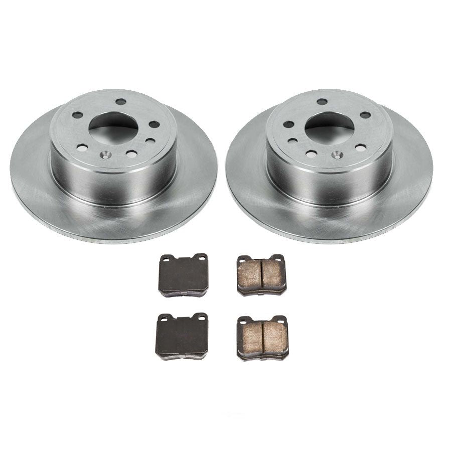 Compatible con pastillas y rotores de freno trasero Saab 93 9-3 (2) 1998 1999 2000 2001 2002.
