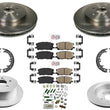 Front Rear Brake Rotors with Ceramic Brake Pads For Lexus RX400H 2006 2007 2008
