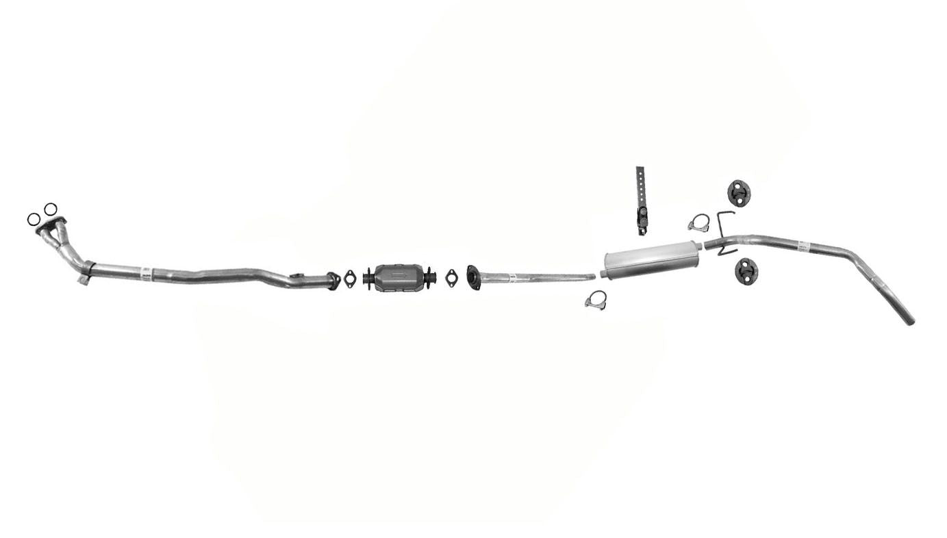 Convertidor de escape para Toyota Pick Up 89-95 2.4L con distancia entre ejes de 121" y tracción en las 4 ruedas