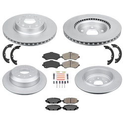 for 2018-2024 for Jeep Wrangler RPO BRY Coated Brake Rotors Brake Pads 328MM