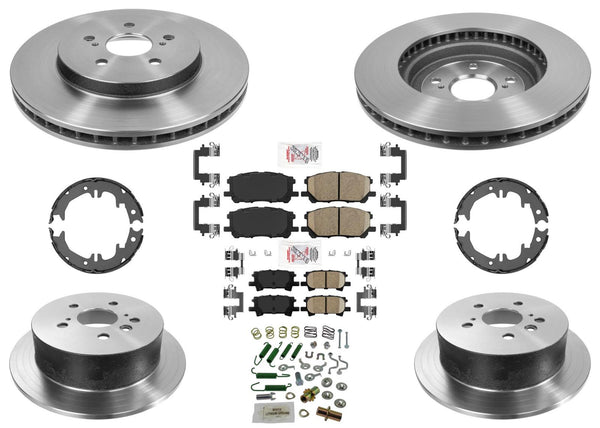 Performance Carbon Disc Brake Rotors Brake Pads For Lexus RX400H 2006 2007 2008