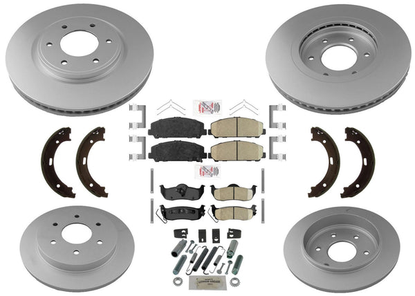 Carbon Performance Disc Brake Rotors & Brake Pads for Nissan Armada 2008-2015