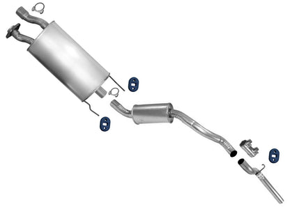 After 01/28/98 to 01 V8 Explorer Muffler exhaust Pipe system Walker 18909 56199
