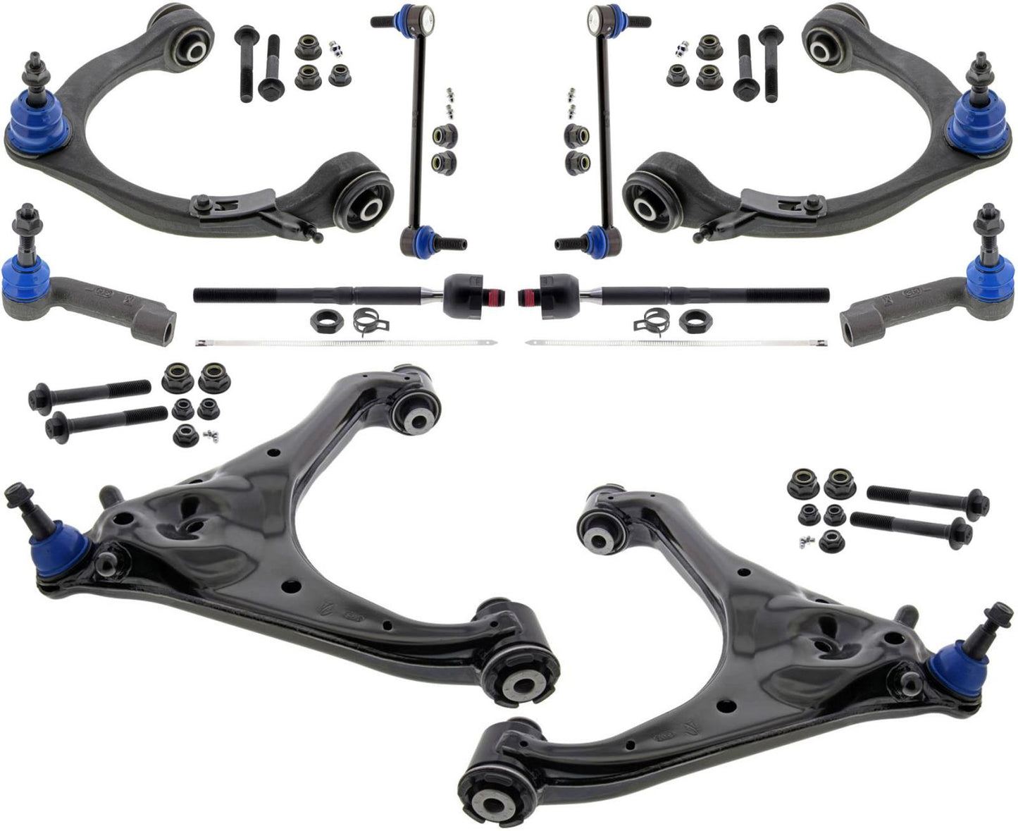 Lower & Upper Control Arms Tie Rods & Links For F-150 21-24 Standard Suspension