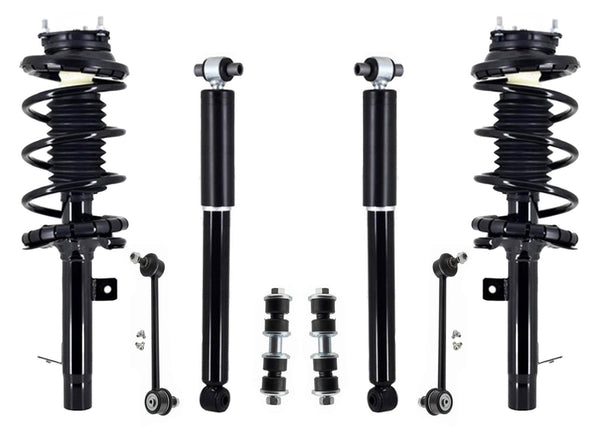 Coil Spring Struts with Rear Shocks Sway Bar Links For Focus WAGON 2000-2005