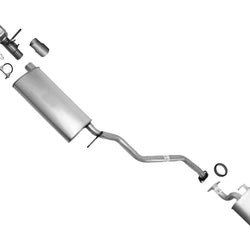 Rear Catalytic Middle Resonator & Muffler Exhaust System for 06/00-03 RX300