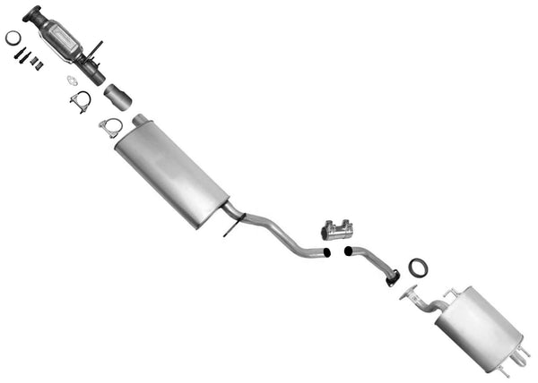Rear Catalytic Converter Resonator Muffler Exhaust System For Lexus RX300 99-03
