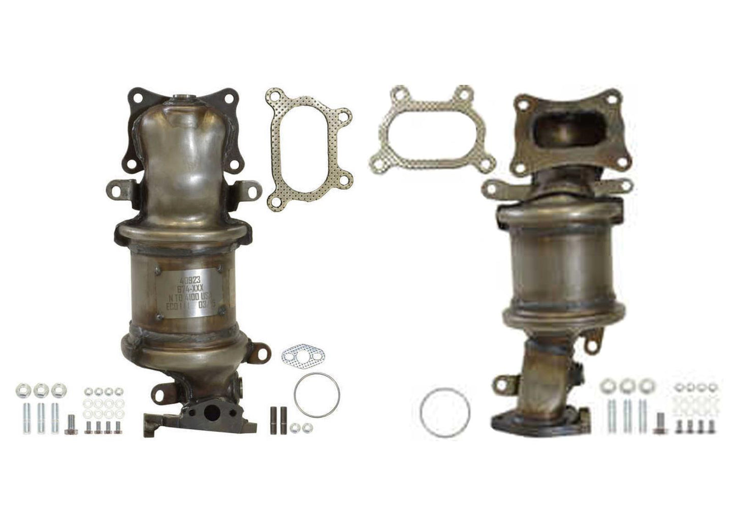 Ft Left & Right Catalytic Converters for Acura MDX 2010-2020 Honda Accord 08-17